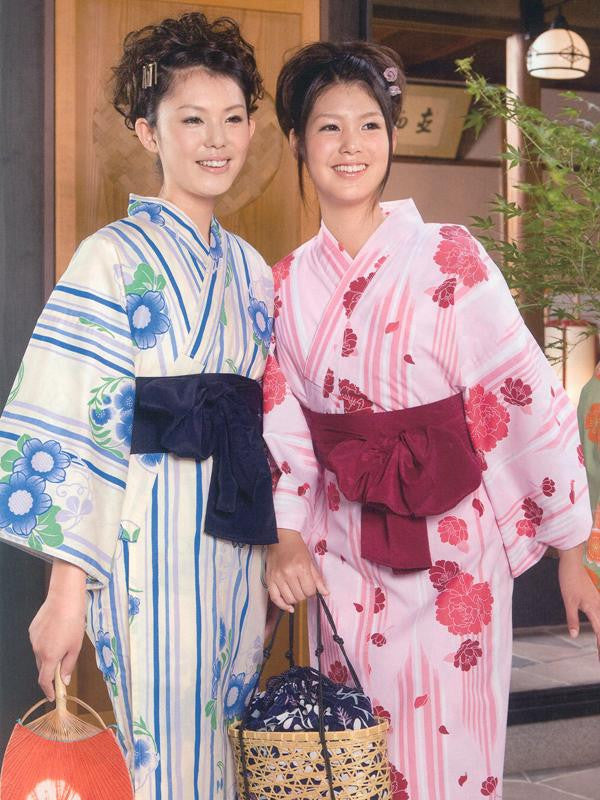 Yukata Kimono Obi Belt (Navy)