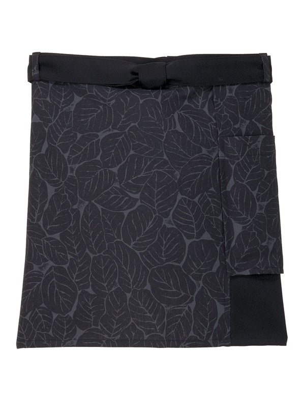 Leaf Pattern Short Cafe Apron