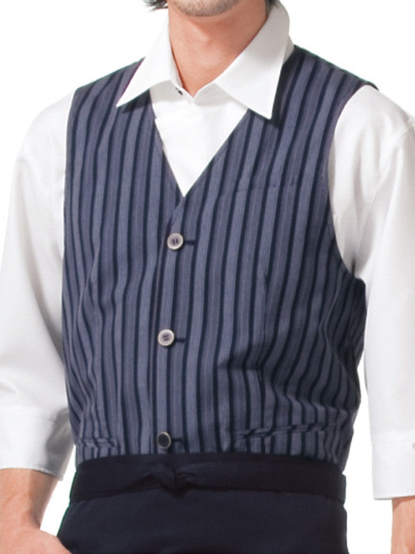 Waterfall Stripe Vest Men