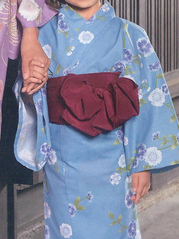 Fluffy Snow (Yellow) & Chrysanthemum (Purple) & Pretty Flower (Blue) Yukata Kimono